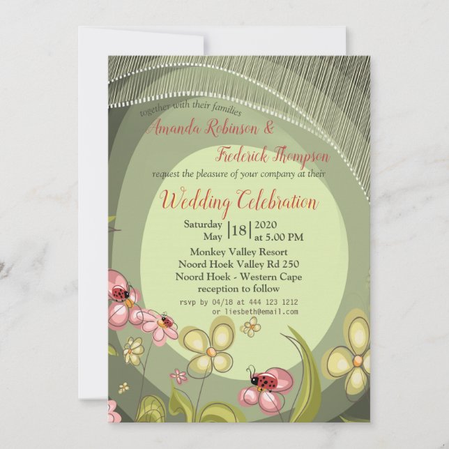 Invitación a la boda de Lady-bird (Anverso)