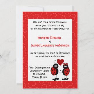 Invitación a la boda de Lady Bug