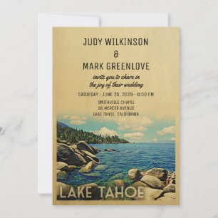 Invitación a la boda de Lake Tahoe