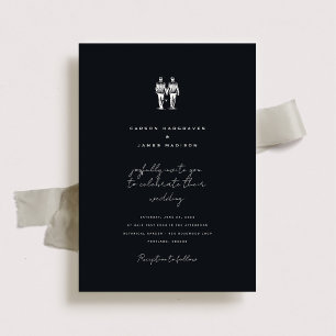 Invitación a la boda de Langley Dos Grooms