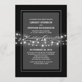invitación a la boda de las cadenas negras moderna