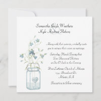 Invitación a la boda de las campanas azules de Bon