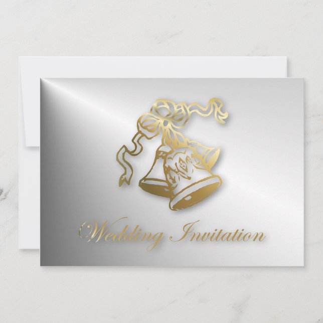 Invitación a la boda de las campanas Bodas doradas (Anverso)