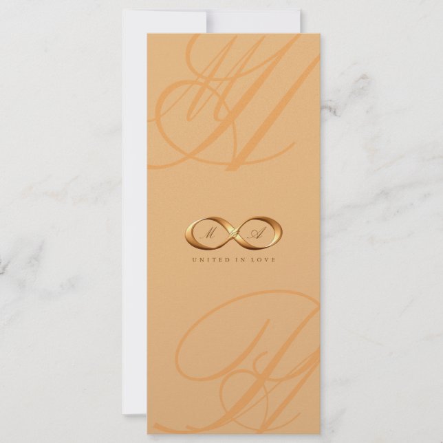 Invitación a la boda de las clases de la mano de a (Anverso)