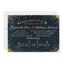 Invitación a la boda de las estrellas de tiro