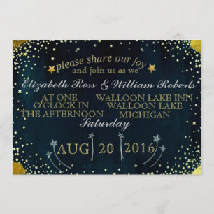 Invitación a la boda de las estrellas de tiro