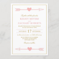 Invitación a la boda de las flechas con encanto / 