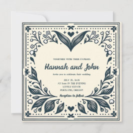 Invitación a la boda de las floraciones eternas