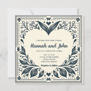 Invitación a la boda de las floraciones eternas