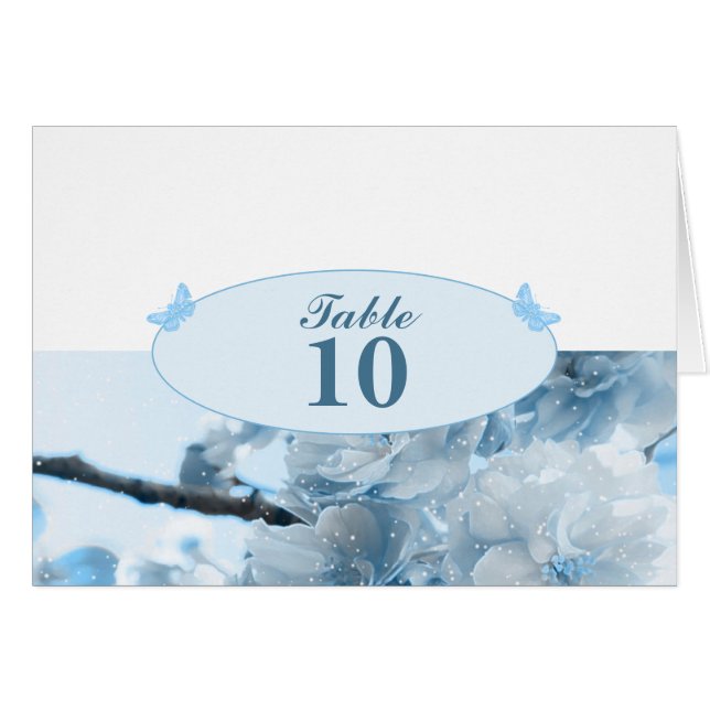 Invitación a la boda de las flores azules (Anverso (Horizontal))
