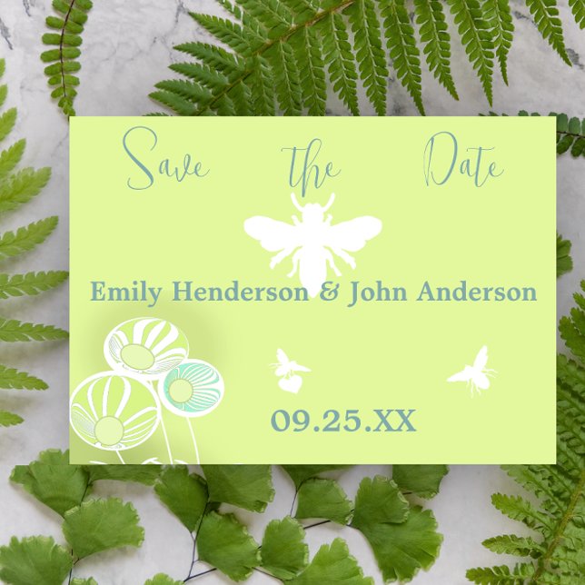 Invitación a la boda de las flores azules de Aqua  (Subido por el creador)