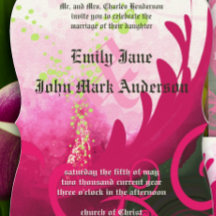 Invitación a la boda de las flores de Cala Lily