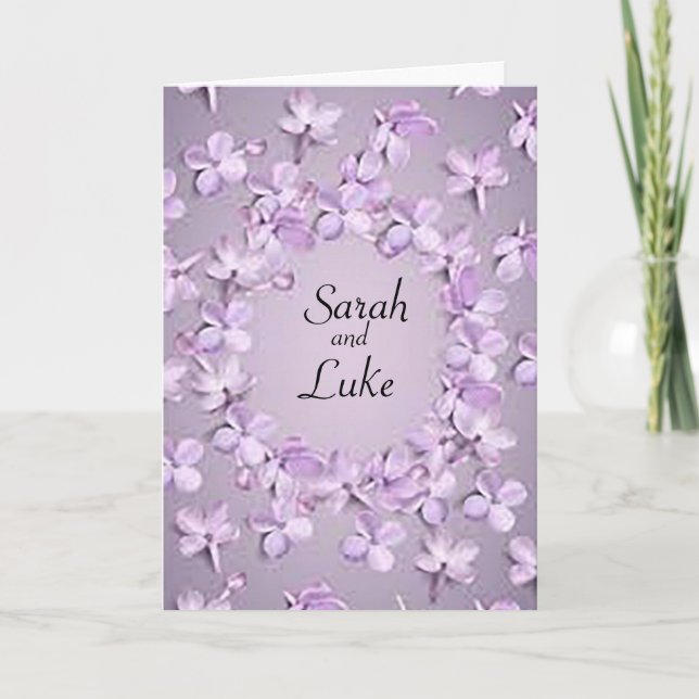 Invitación a la boda de las flores de los párpados (Anverso)