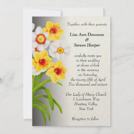 Invitación a la boda de las flores de primavera