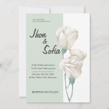 Invitación a la boda de las flores de tulipano bla