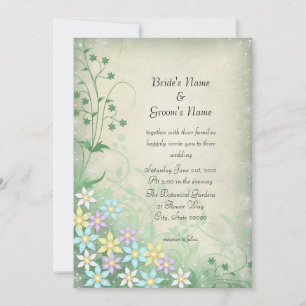 Invitación a la boda de las flores de verano de Dr