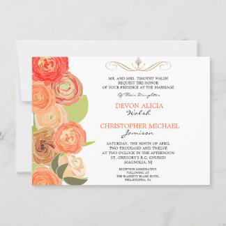 Invitación a la boda de las Flores Ranunculus