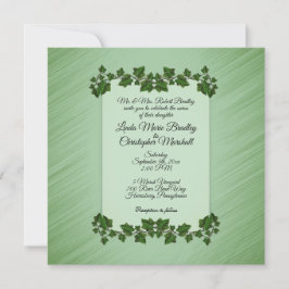 Invitación a la boda de las hojas verdes