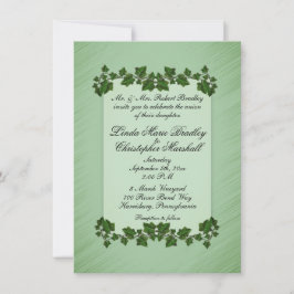 Invitación a la boda de las hojas verdes