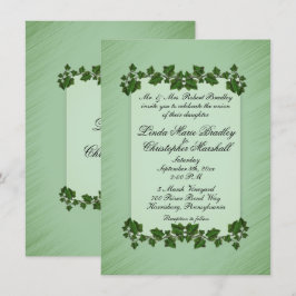 Invitación a la boda de las hojas verdes
