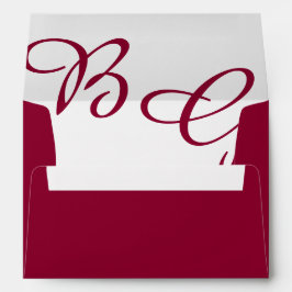 Invitación a la boda de las Iniciales de Borgoña d