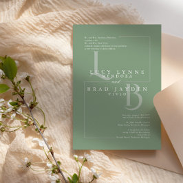 Invitación a la boda de las iniciativas geométrica