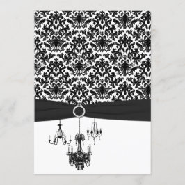 Invitación a la boda de las lámparas de araña de d