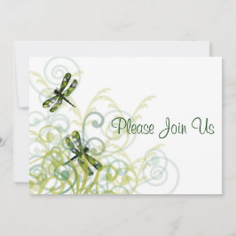 Invitación a la boda de las libélulas verdes
