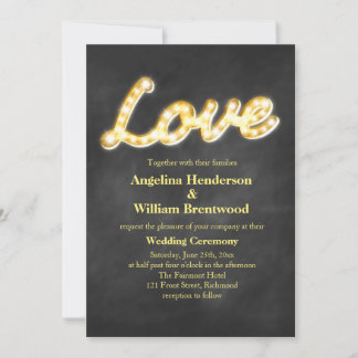 Invitación a la boda de las luces de marquesina de