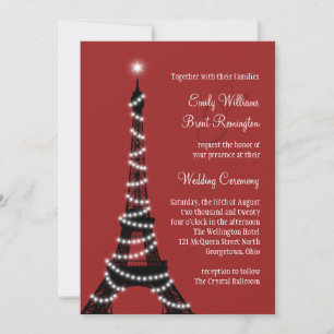 Invitación a la boda de las luces de París