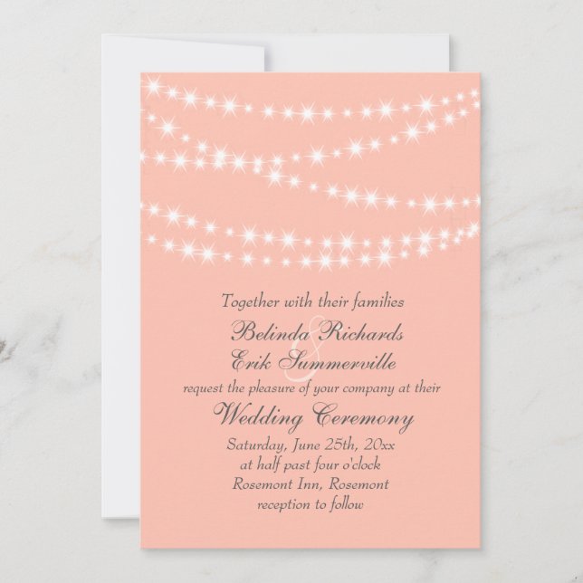 Invitación a la boda de las luces de torbellino (Anverso)