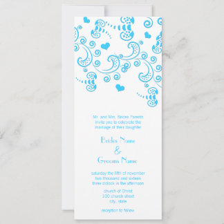Invitación a la boda de las mariposas azules de Aq