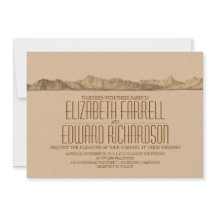 Invitación a la boda de las montañas