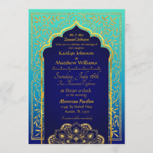 Invitación a la boda de las noches de Bollywood en