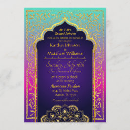 Invitación a la boda de las noches de Bollywood en