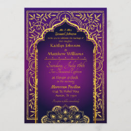 Invitación a la boda de las noches de Bollywood en