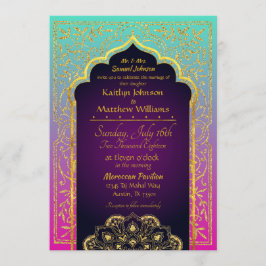 Invitación a la boda de las noches de Bollywood en