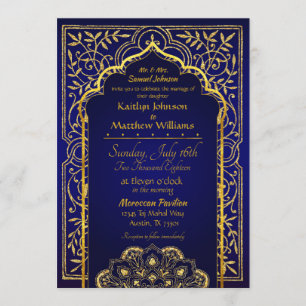 Invitación a la boda de las noches de Bollywood en