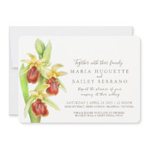 Invitación a la boda de las primeras orquídeas de 