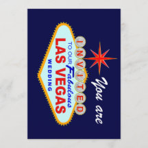 Invitación a la boda de Las Vegas