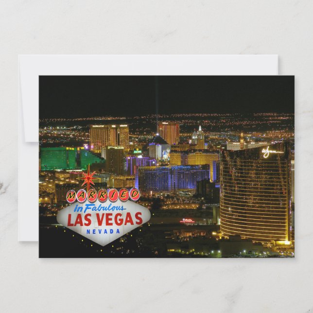 Invitación a la boda de Las Vegas (Anverso)
