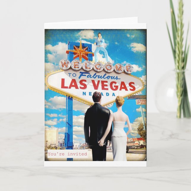 Invitación a la boda de Las Vegas (Anverso)