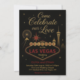 Invitación a la boda de Las Vegas
