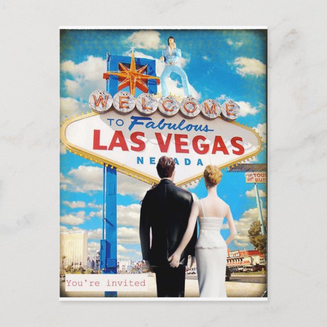 Invitación a la boda de Las Vegas (Anverso)