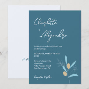 Invitación a la boda de las vibraciones mediterrán