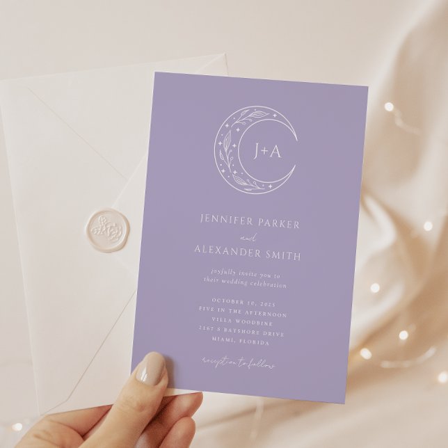 Invitación a la Boda de Lavender (Subido por el creador)