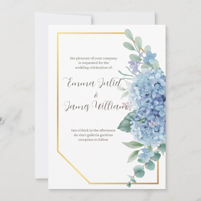 Invitación a la boda de Lavender Watercolor Lilacs (Anverso)