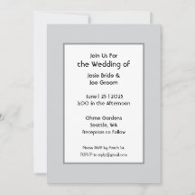 Invitación a la boda de Le Basic