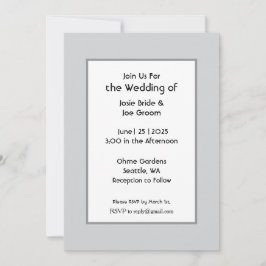 Invitación a la boda de Le Basic