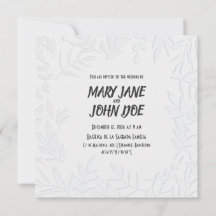 Invitación a la boda de Leavespress